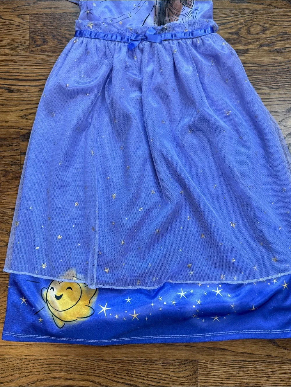 Disney Wish Girls Asha & Wishing Star Purple Princess Tulle Dress Star Print 3T - Picture 6 of 12